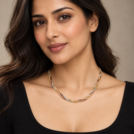 Trinity Twist Elegance Necklace