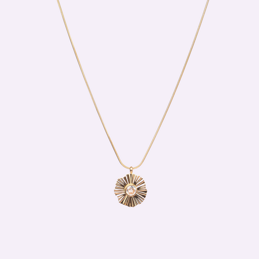 Daylight Halo Pendant Necklace