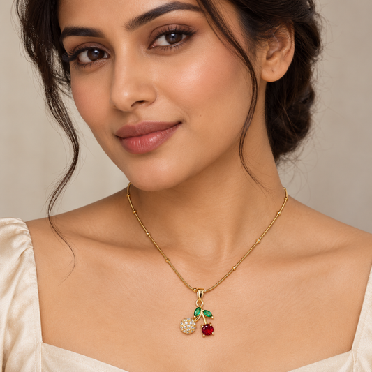 Ruby Cherry Pendant