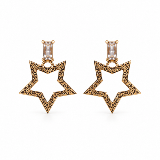 Star-Shaped Stud Earrings