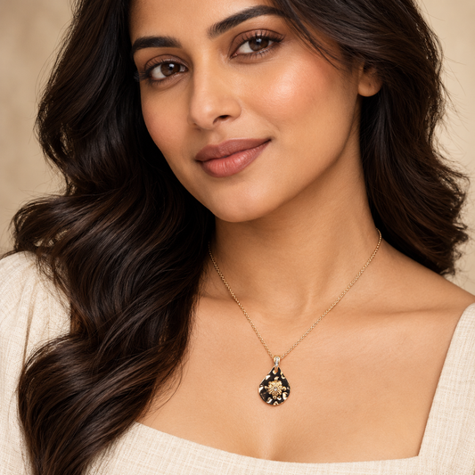 Noir Solstice Pendant Necklace