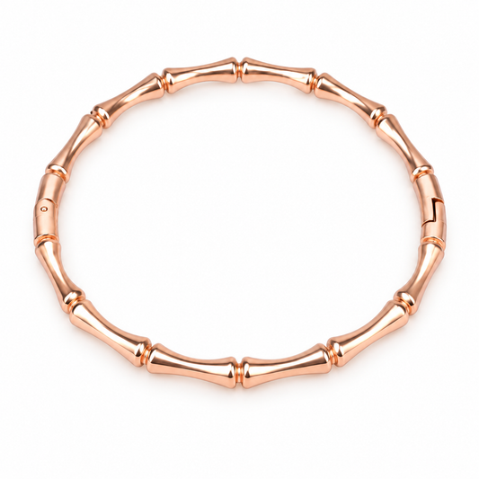 Rose Gold Bamboo Bangle