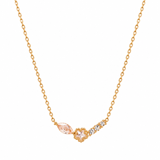 Moonpetal Charm Necklace