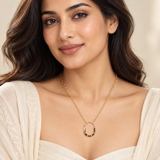 Sparkling Charm Pendant Necklace