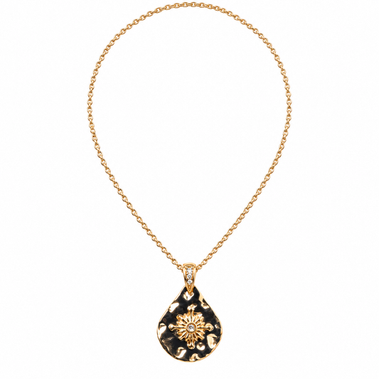 Noir Solstice Pendant Necklace