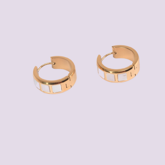 Elegant Gold-Plated Huggie Hoop Earrings