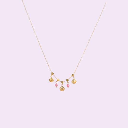 Shell Blush Charm Necklace