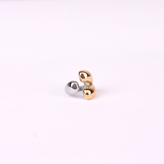 Dual Tone Petal Ring