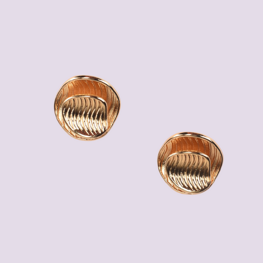 Gold Twisted Fancy Earrings