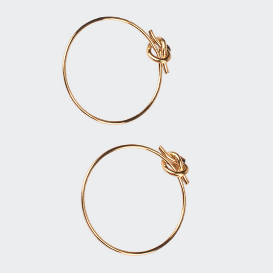 Gold Knot Earring