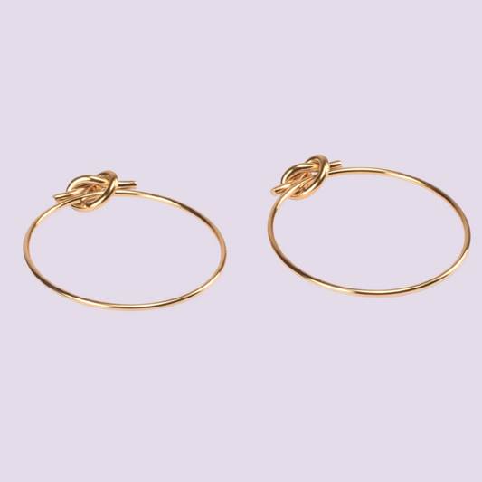 Gold Knot Earring