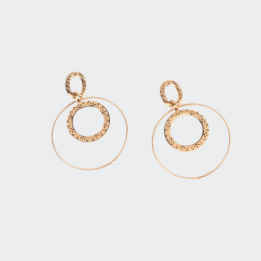 Circle Zircon Earrings