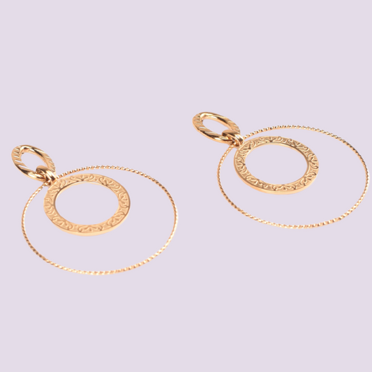 Circle Zircon Earrings