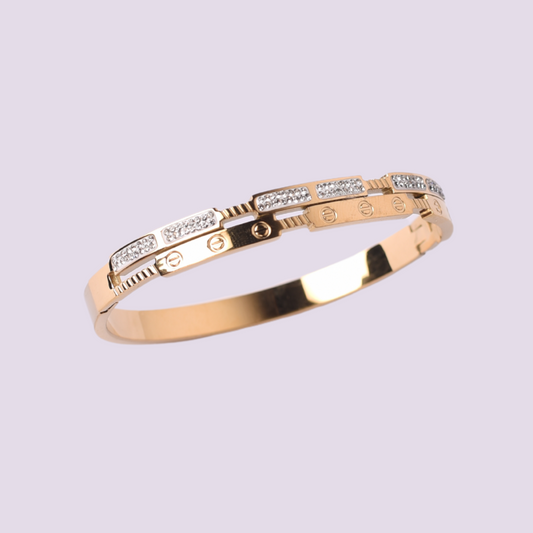 Golden Vault The Luxe Lock Bangle