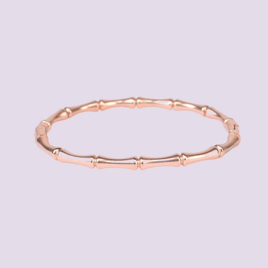 Rose Gold Bamboo Bangle