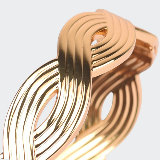 Waves of Gold Bangle
