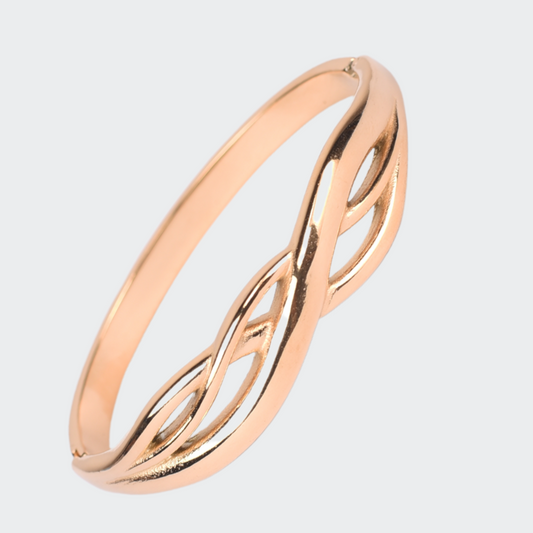 Golden Horizon Infinity Bangle