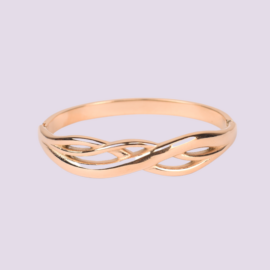 Golden Horizon Infinity Bangle