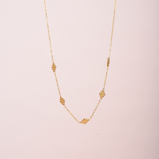 Golden Mosaic Necklace