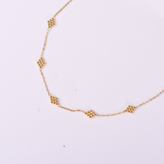 Golden Mosaic Necklace