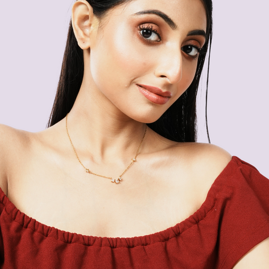 Stardust Orbit Pendant Necklace