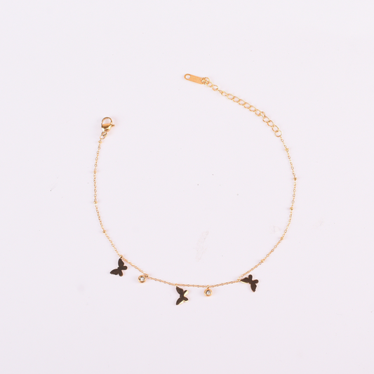 Golden Flutter Anklet