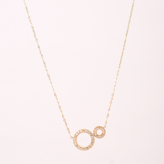 Celestia Duo Pendant Necklace