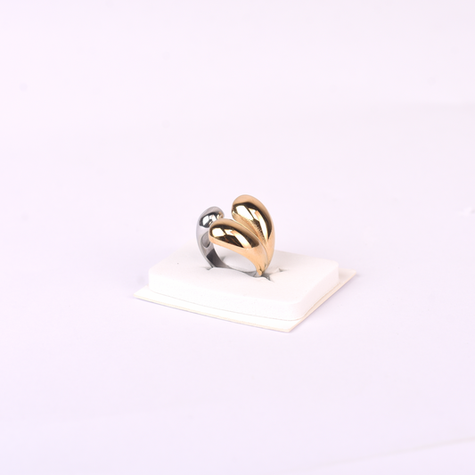 Dual Tone Petal Ring