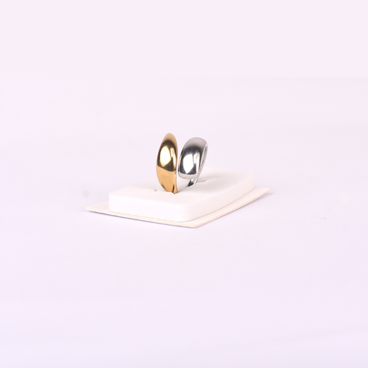 Twin Tone Curve Ring