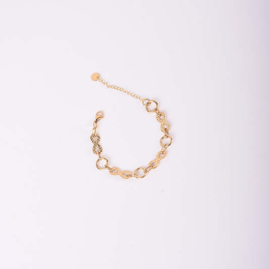 Twist Link Bracelet – Gold Plated