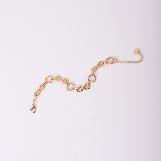 Twist Link Bracelet – Gold Plated