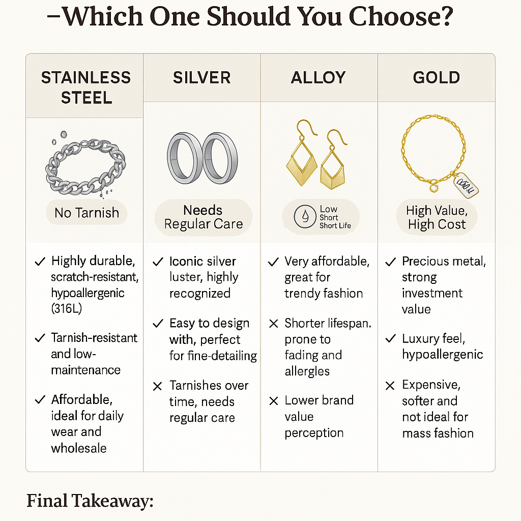 Why Adories Stainless Steel Jewelry Stands Out