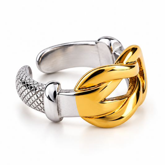 Golden Knot Luxe Ring