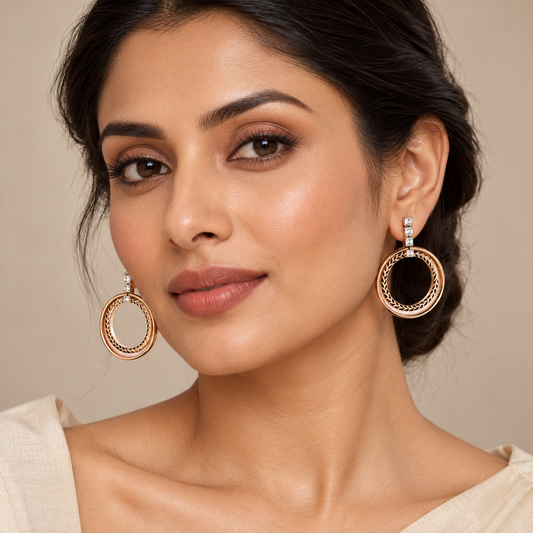 Twin Hook Sterling Dangler Earrings