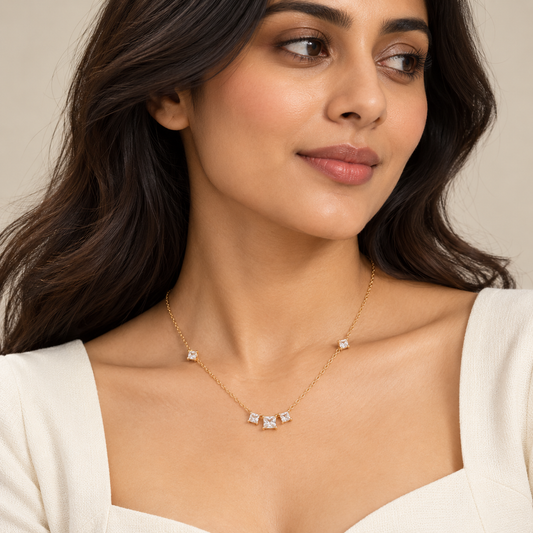 Stardust Orbit Pendant Necklace