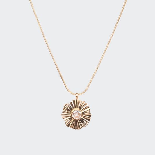 Daylight Halo Pendant Necklace