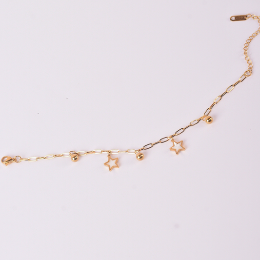 Starlight Charm Gold Bracelet