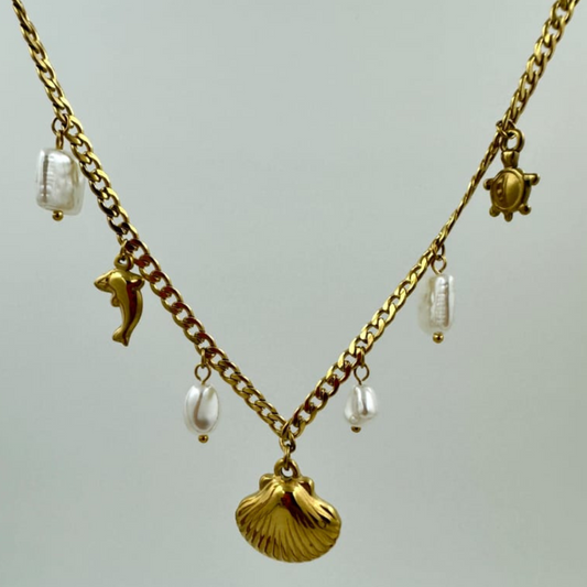 Pearls & Tides Pendant Necklace