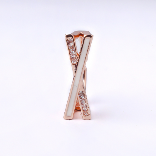 Luxe Cross Enamel Ring
