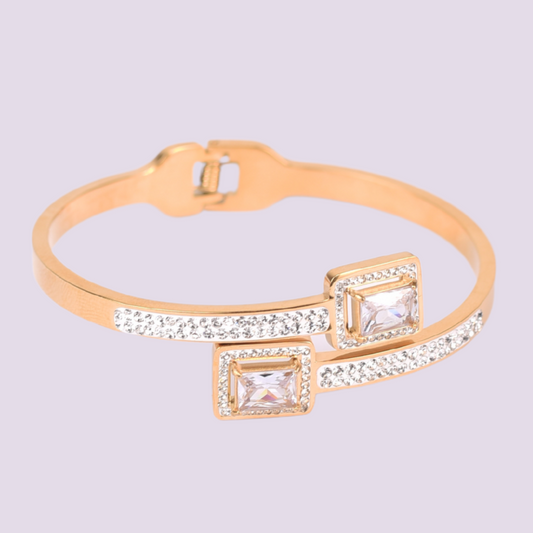The Radiant Path of Dual Grace Bangle