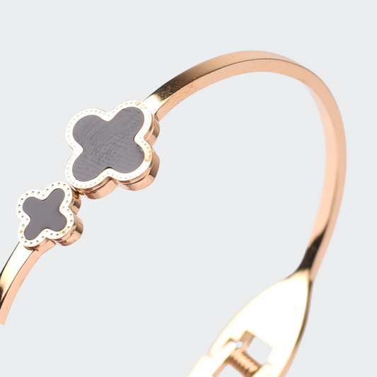 Midnight Clover Bangle