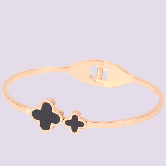 Midnight Clover Bangle