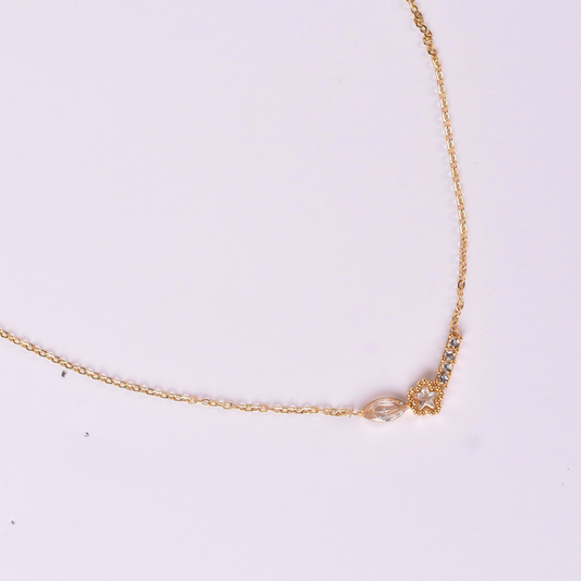 Moonpetal Charm Necklace