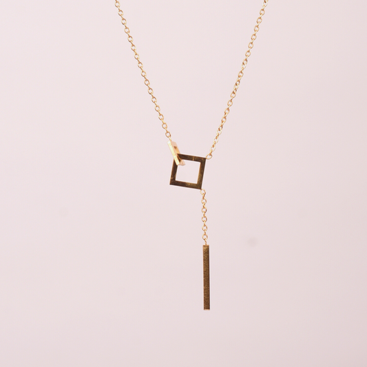 GeoLuxe Drop Necklace