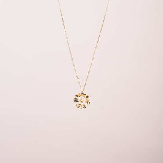 Lustrous Petal Charm Necklace