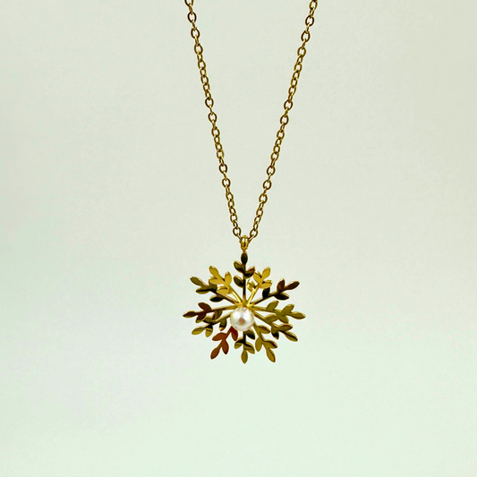Snowfall Charm Pendant Necklace